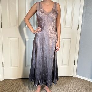 Komarov silky gauze ombre ankle length dress size XL